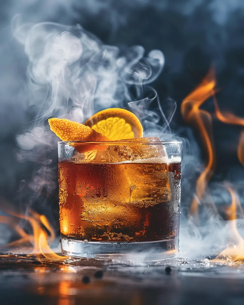 Gathering the Ingredients for Smoked Old Fashioned Beverages