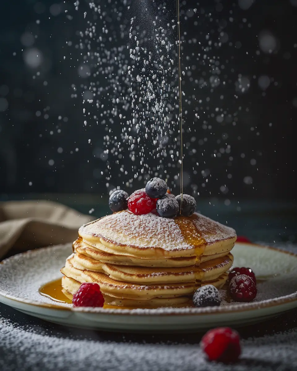 Step-by-Step Pancake Creation Breakfast