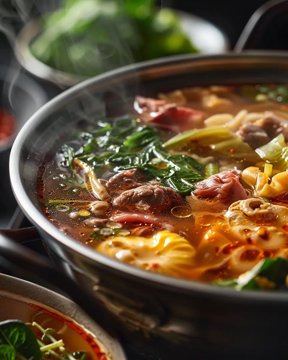 Gathering the Ingredients for International Hot Pot Broth International Cuisine