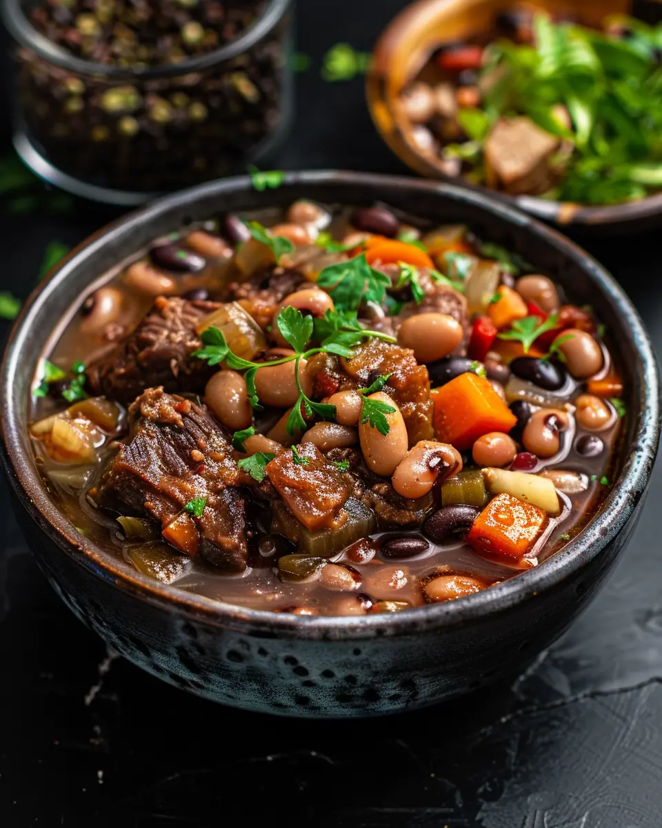 Ingredients for Hearty Vegetarian Black Eyed Peas Main Dishes