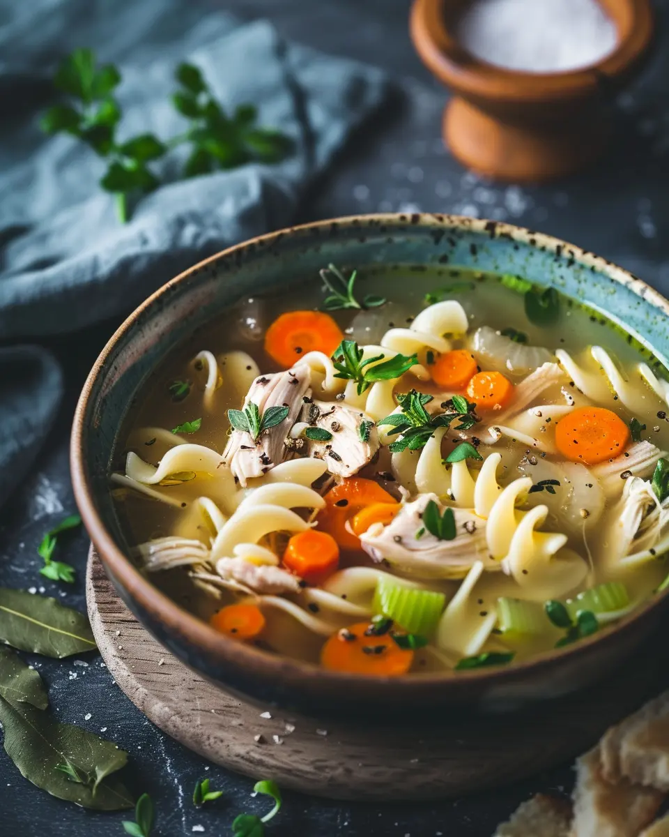 Ingredients for Grandma's Chicken Noodle Soup Main Dishes