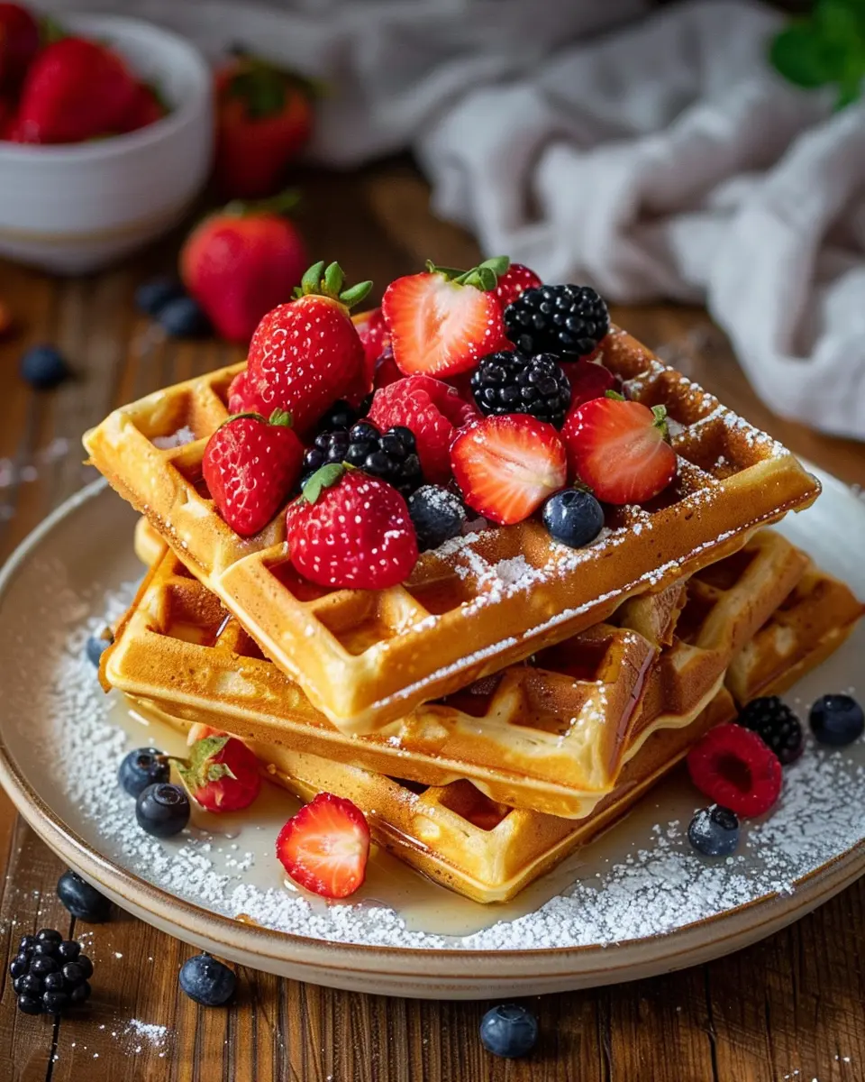 Gathering the Ingredients for Kodiak Cakes Waffles Main Dishes