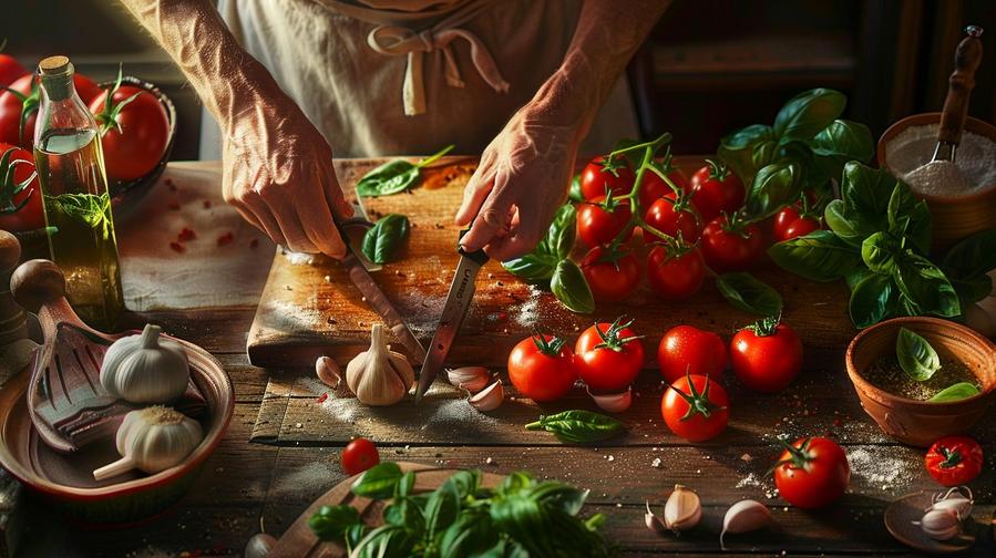 Alt text: "Italian penicillin recipe preparation and cooking tips in the kitchen."