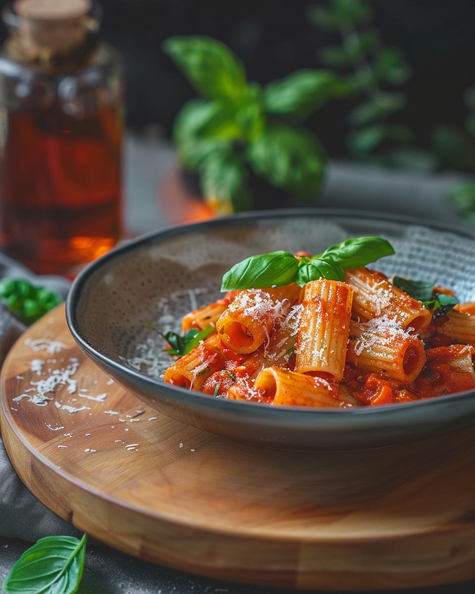 Serving and Preservation of Spicy Rigatoni