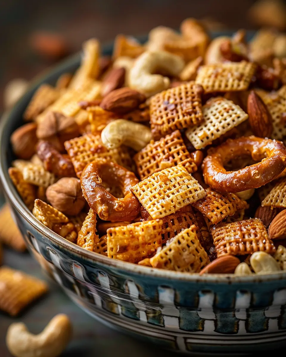 Ingredients for the Perfect Sweet and Salty Chex Mix Snacks & Appetizers