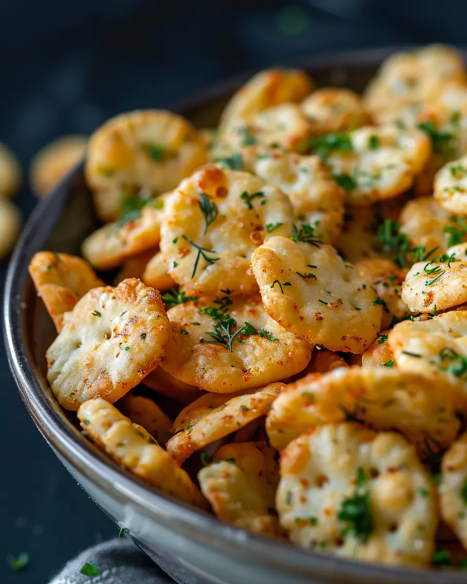 Ingredients Needed for Ranch Oyster Crackers Snacks & Appetizers