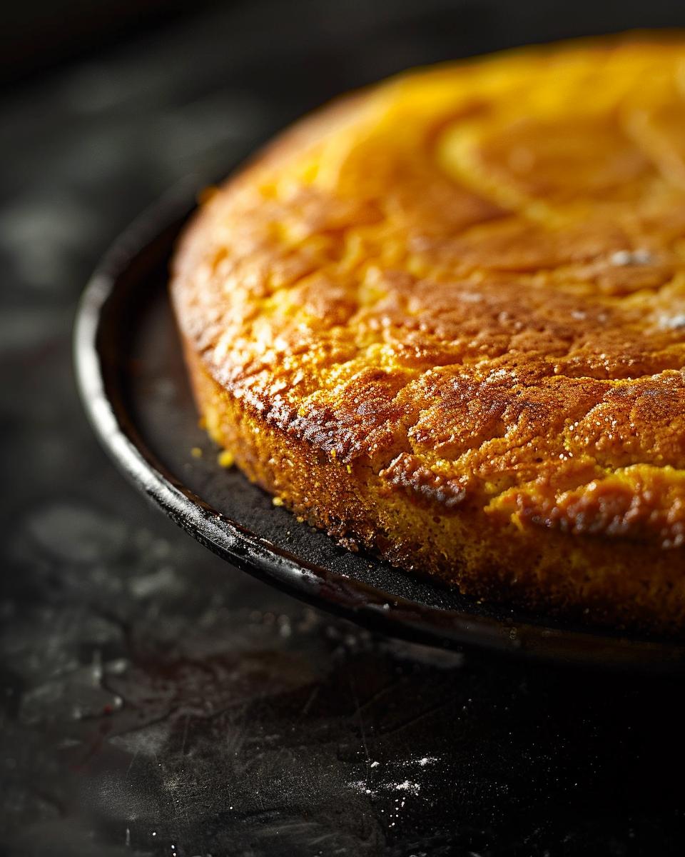 "Step-by-step guide on who can make this eggless cornbread recipe, with ingredients shown."