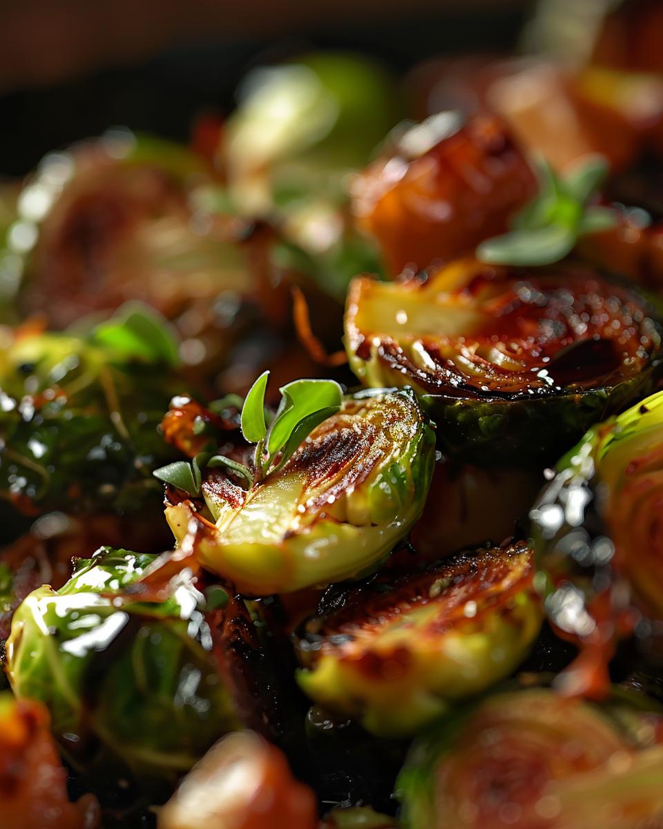 "Delicious outback steakhouse brussel sprouts recipe on a plate, ready to be served."