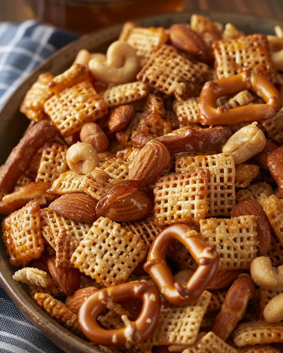 chex mix recipe sweet and salty