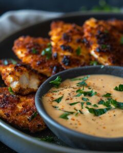 Person preparing ingredients to make Popeyes blackened ranch sauce in kitchen.