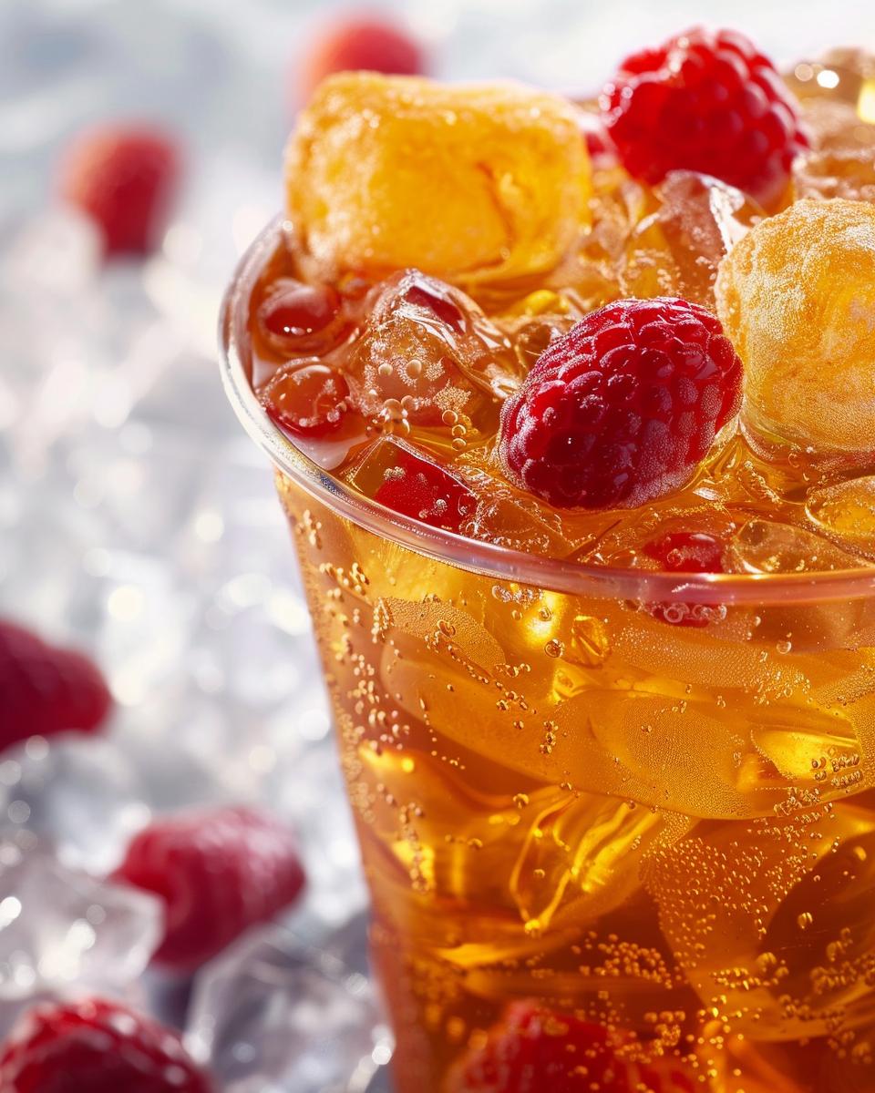 Ingredients Needed for a Dunkin Refresher Ingredients for Dunkin Donut refresher recipe displayed on table - easy preparation guide.