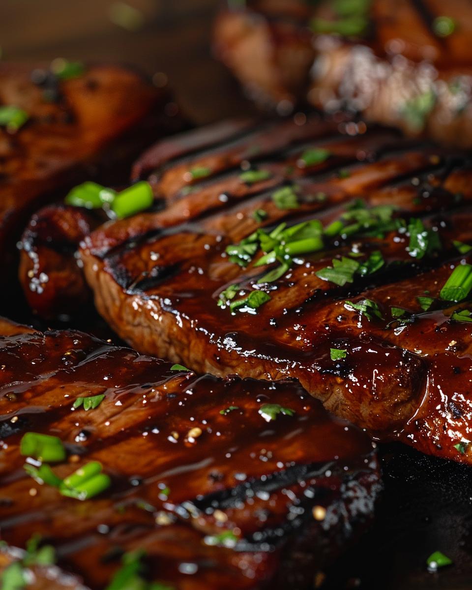 Ingredients for Houston's Hawaiian Ribeye Ingredients displayed for making Houston Hawaiian Ribeye recipe on a kitchen countertop.