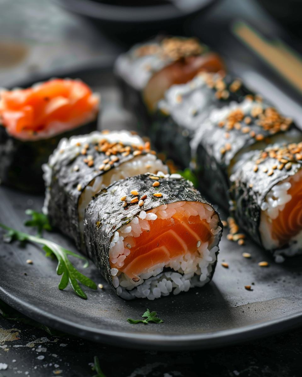 Ingredients for Spicy Salmon Onigiri