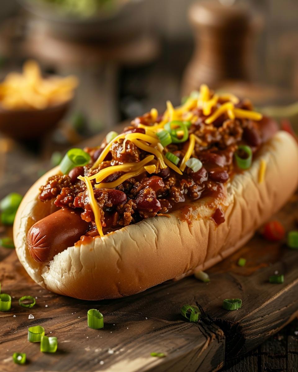 Ingredients for the Iconic Chili Dog Sauce Ingredients for Pinks Hot Dog Chili Recipe, showcasing spices and fresh produce.
