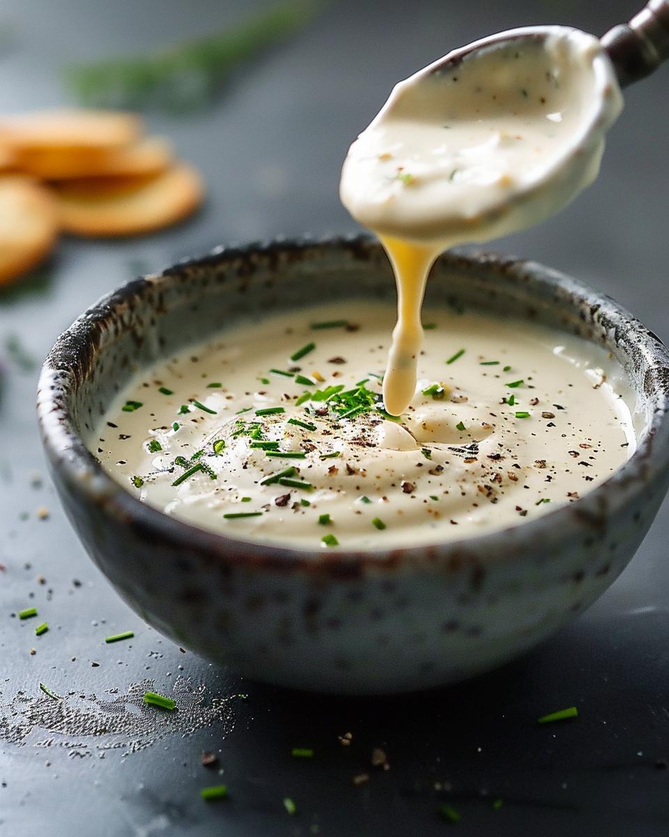 Ingredients for the Ultimate Wingstop Ranch Ingredients and tools laid out for the best Wingstop ranch recipe preparation.