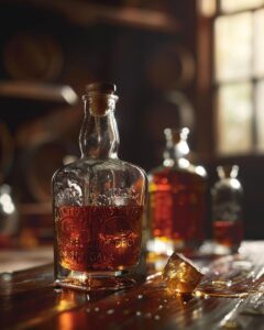 "Ingredients and tools laid out for making Buffalo Trace Kosher Rye Recipe."