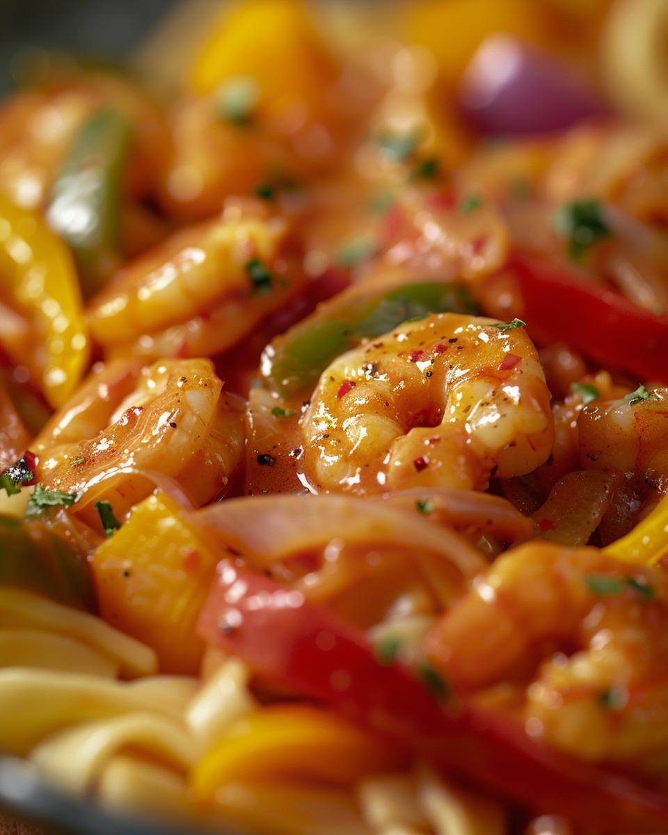 Serving and Storing Jerk Shrimp Rasta Pasta