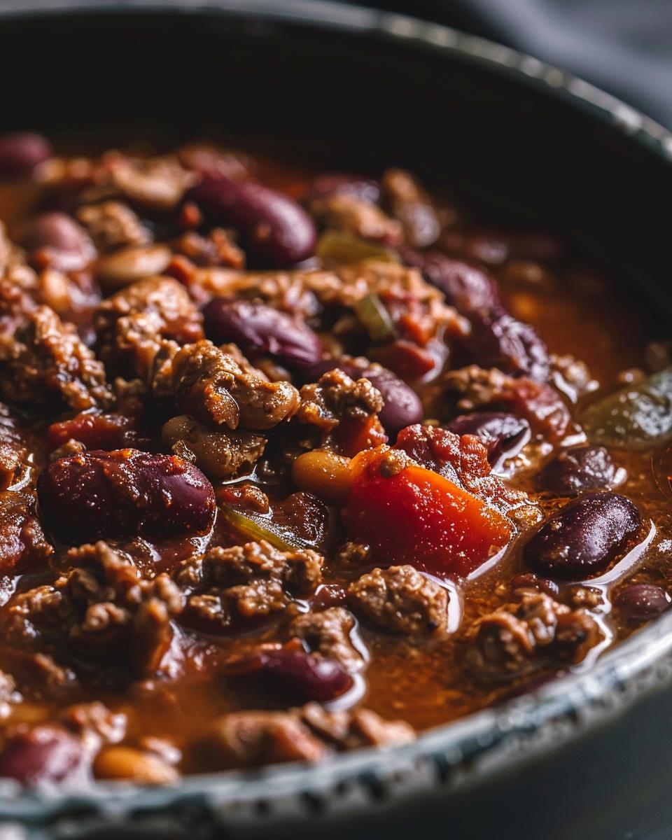 "Competitors eagerly cooking in a challenge to make the good eats chili recipe."