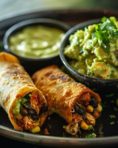 "Chef preparing Chili's Southwest Eggrolls in a professional kitchen setting."
