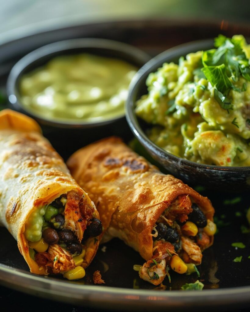 "Chef preparing Chili's Southwest Eggrolls in a professional kitchen setting."