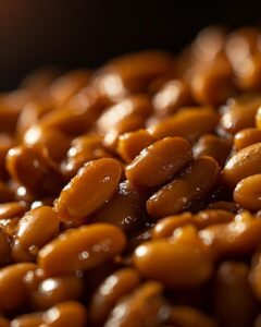 "Family member preparing Grandma Brown bean recipe in the kitchen."