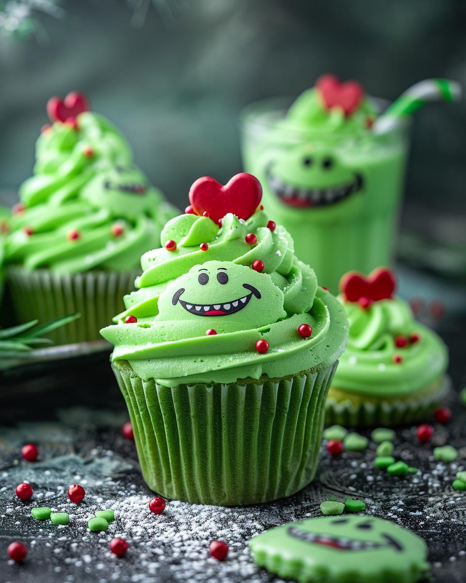 "Creative grinch recipe ideas for themed parties displayed in vibrant, festive arrangement."