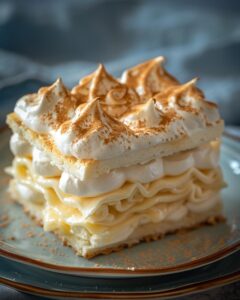 "Chef preparing banana cookie pudding recipe without bananas, showcasing ingredients and steps."