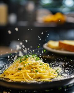 "Easy-to-follow hello fresh Italian chicken over lemony spaghetti recipe for any home cook"