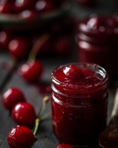"Person following an easy black cherry jelly recipe, highlighting accessibility and preparation steps."