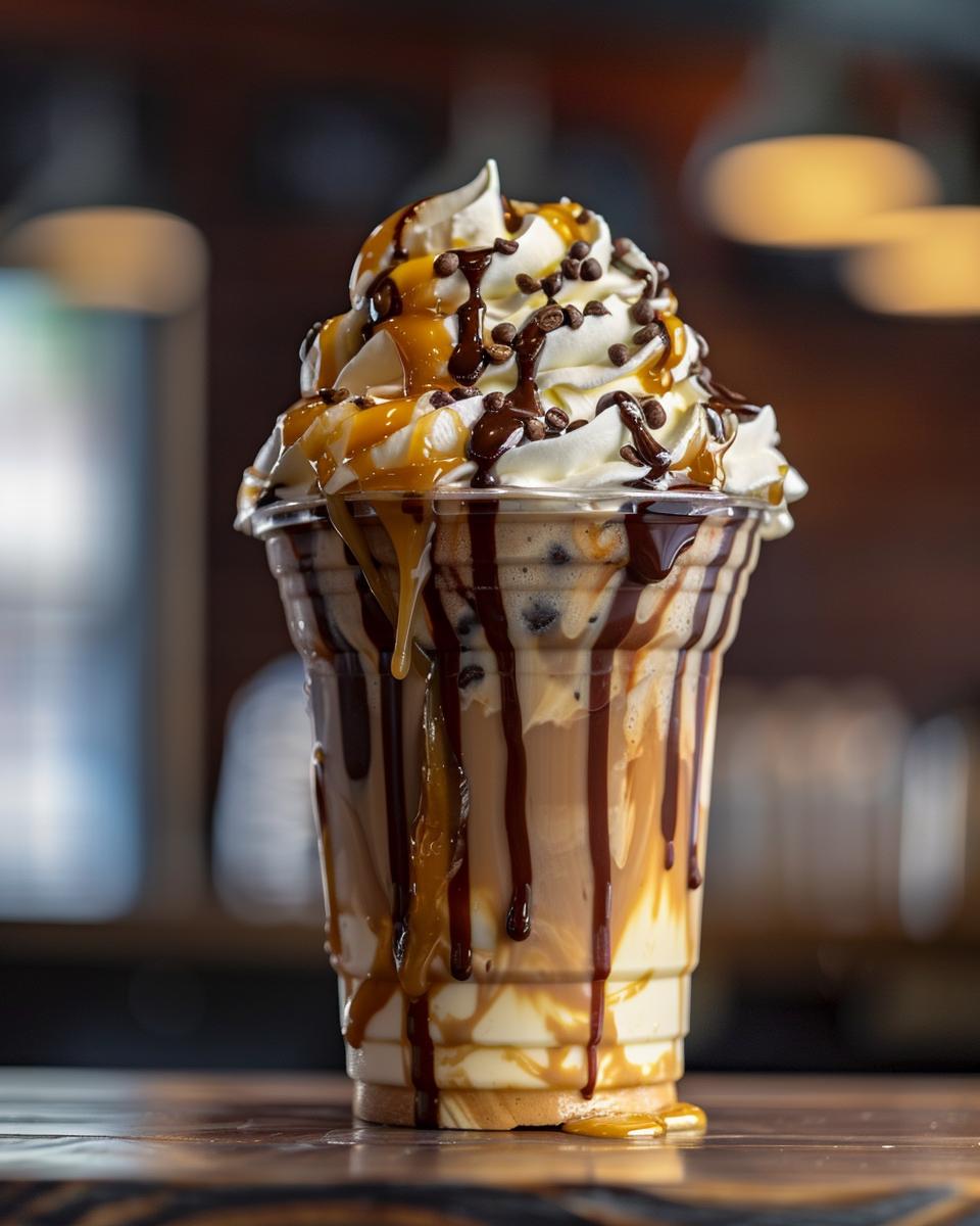 "Barista creating a Dutch Bros picture perfect drink with expert precision."