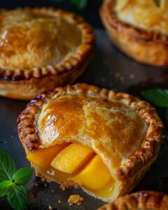 "Ingredients and tools laid out for preparing Jollibee peach mango pies."