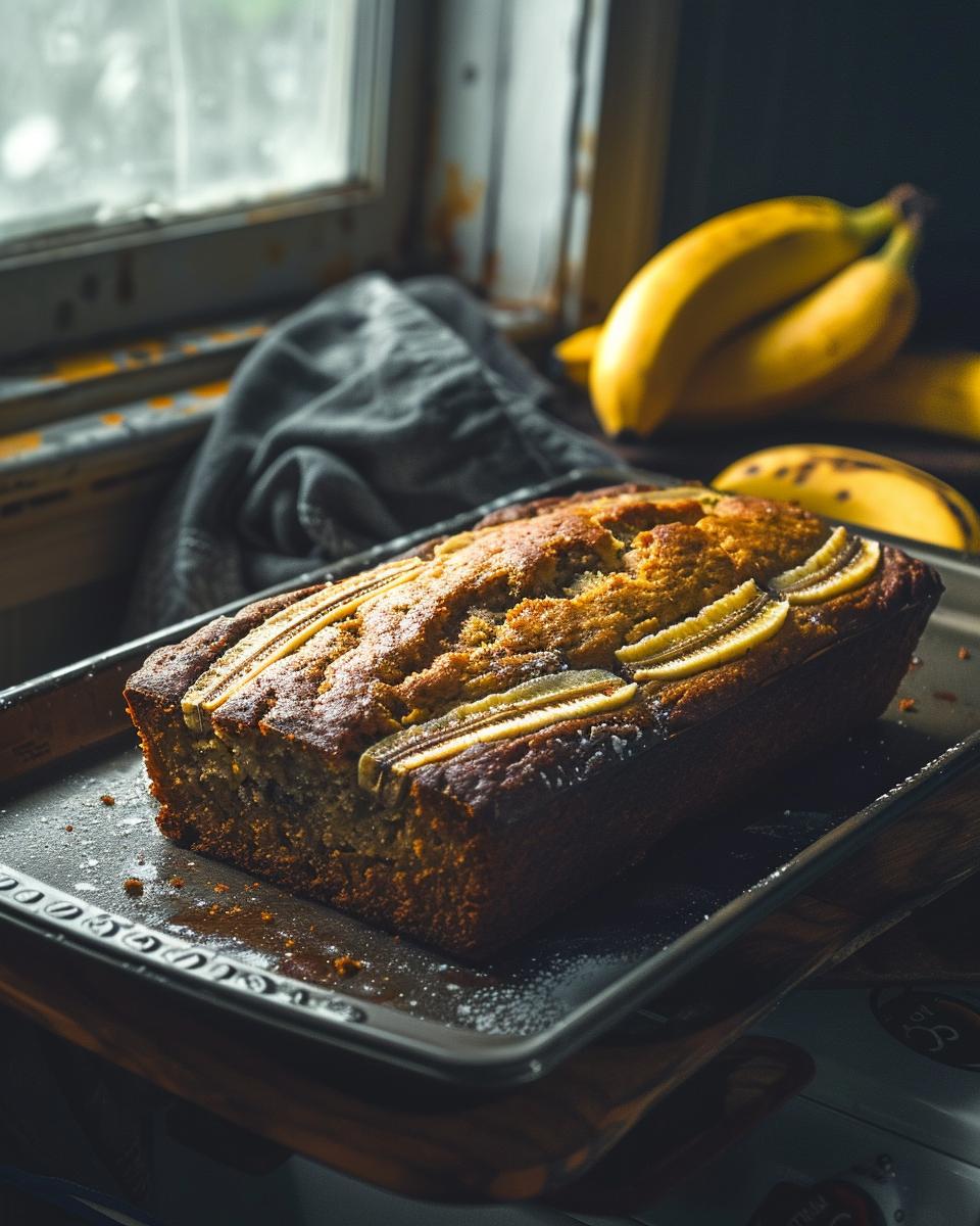 Serving and Storing 4 Ingredient Banana Bread