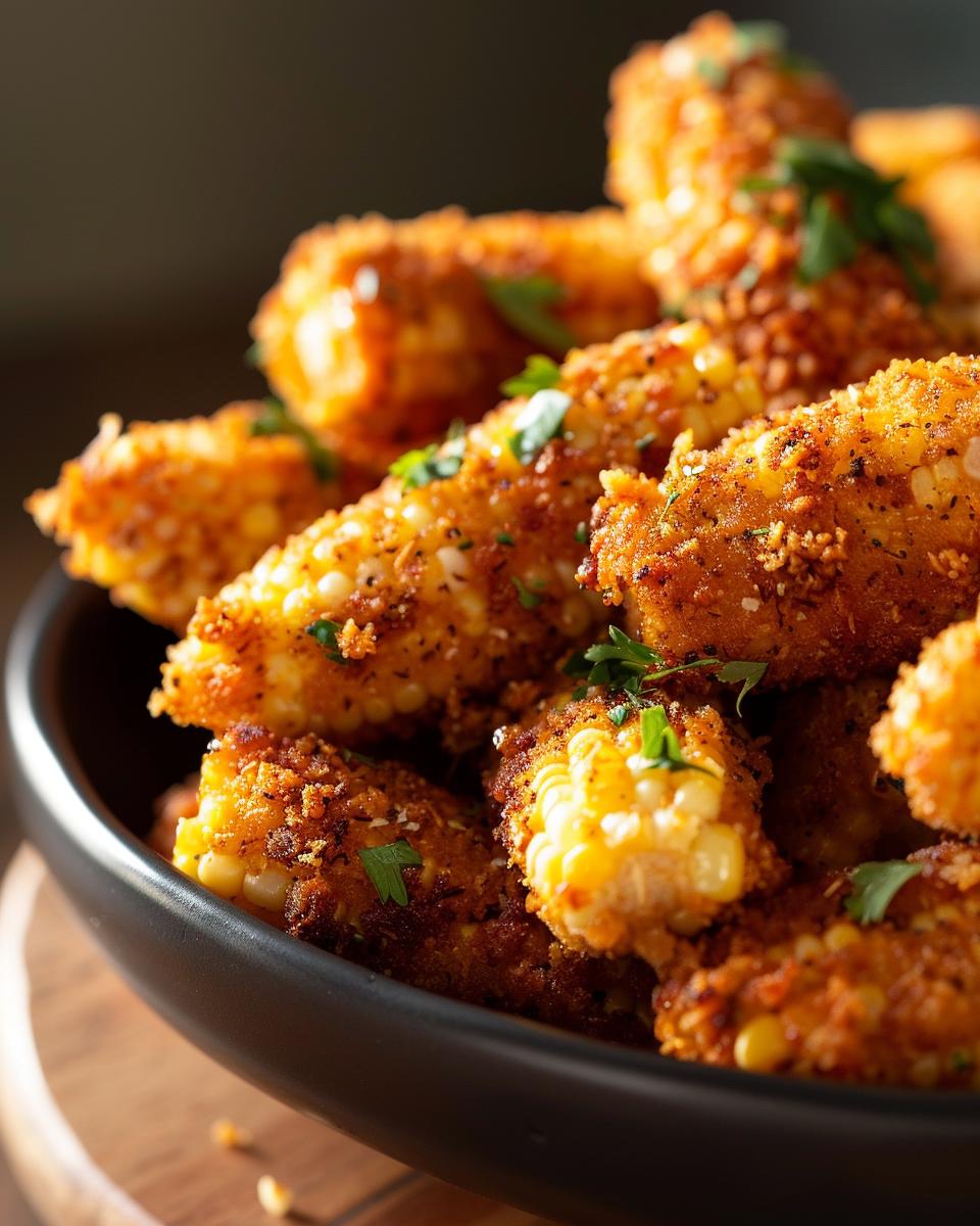 Serving and Storing Cajun Fried Corn