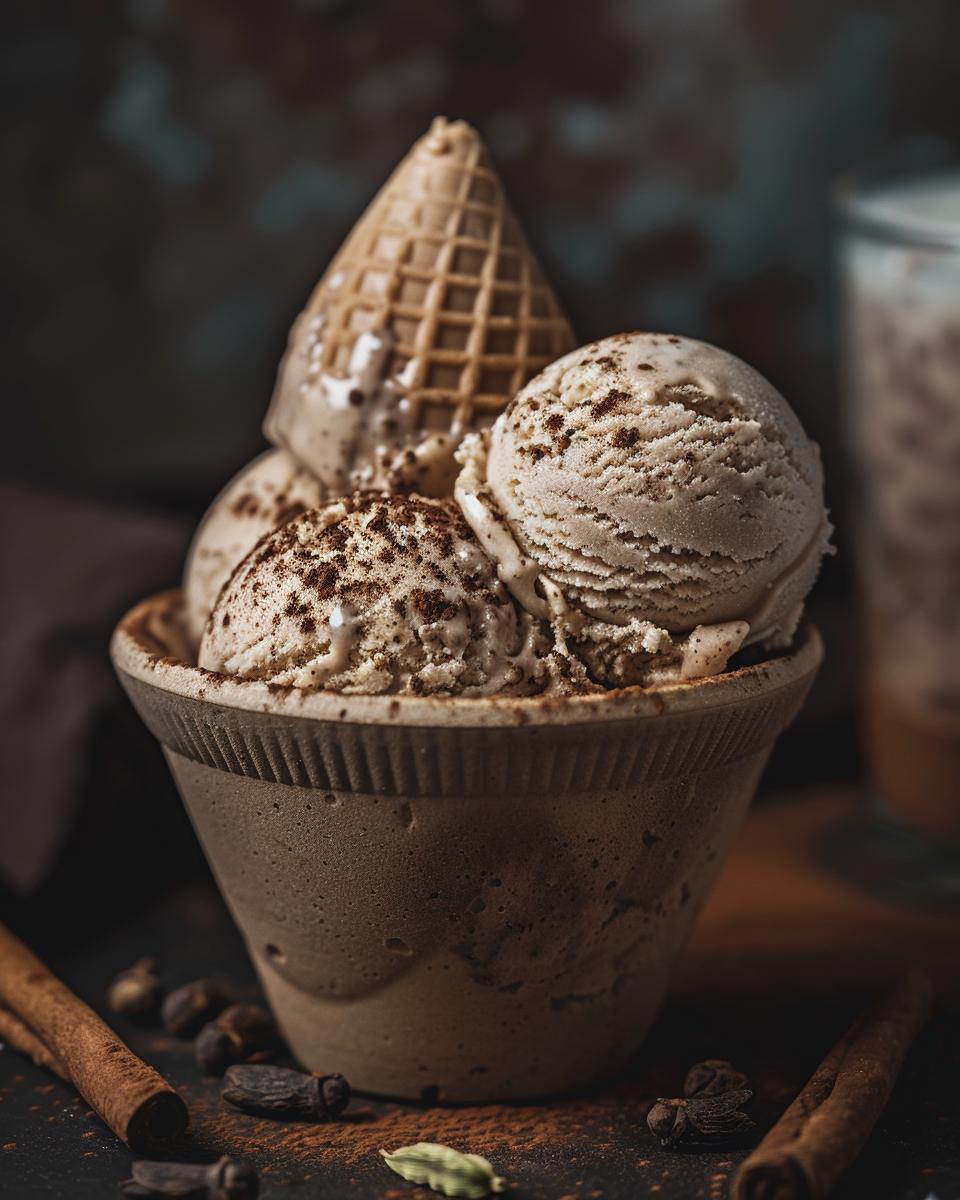 Step-by-Step Chai Ice Cream Creation