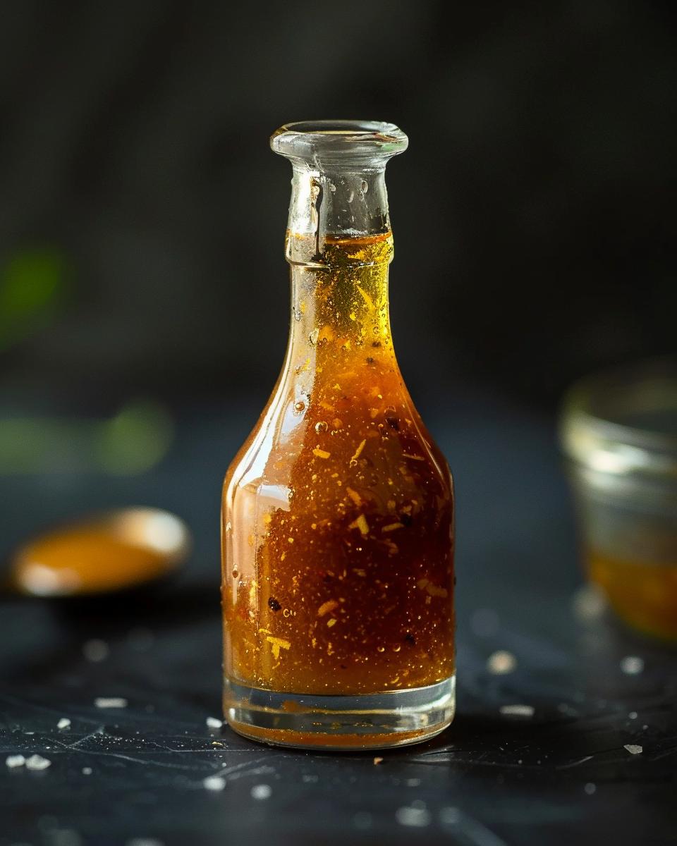 The Ingredients Needed to Make Classic French Dressing Ingredients for classic french dressing recipe: oil, vinegar, mustard, garlic, and seasonings.