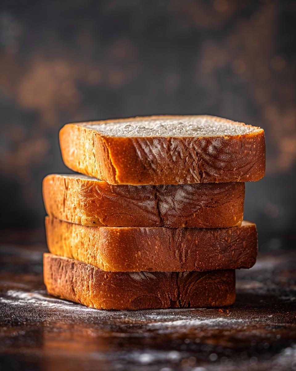 The Ingredients Needed to Make Sourdough Sandwich Bread Ingredients for sourdough sandwich bread recipe arranged on kitchen counter, flour, starter, and salt.