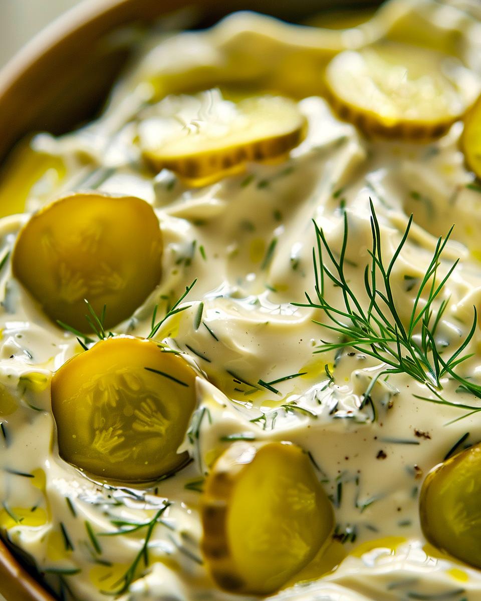 The Ingredients Needed to Make the Best Tartar Sauce Ingredients for the best tartar sauce recipe displayed on a wooden countertop.