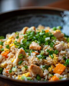 "Panda Express fried rice being prepared easily in a modern kitchen."