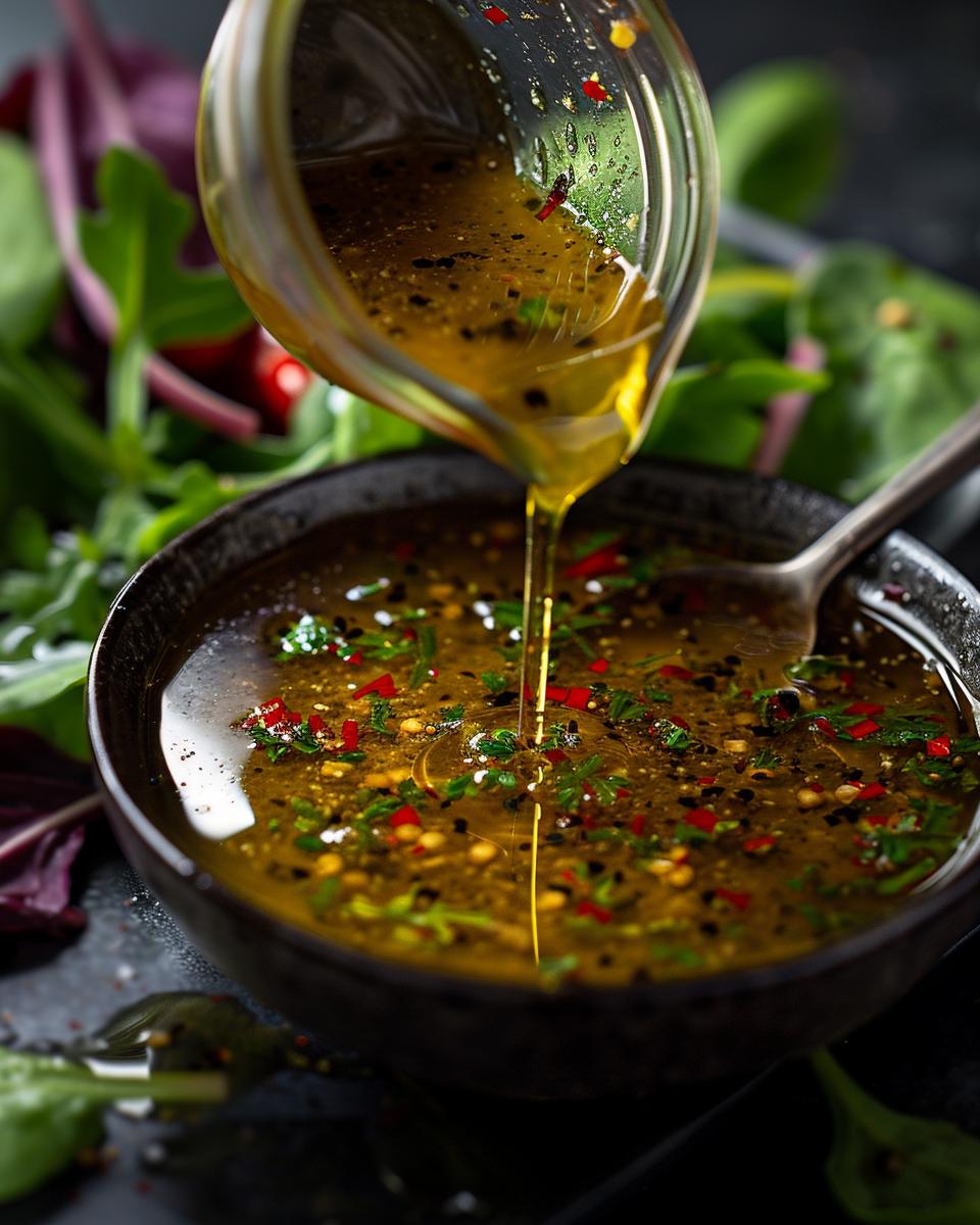 Ingredients Needed to Make Homemade Subway Vinaigrette Ingredients needed to make homemade Subway vinaigrette displayed on a kitchen counter.