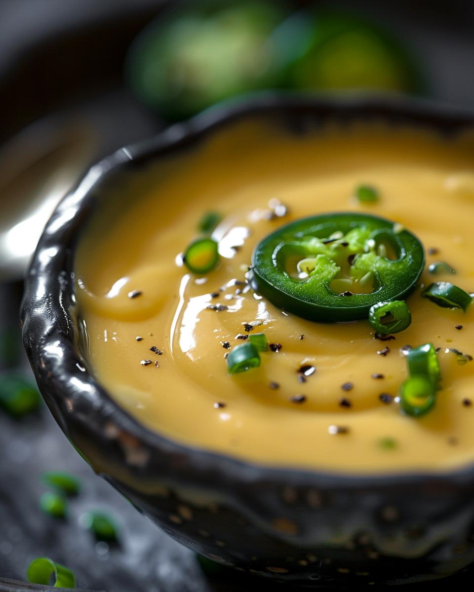 Serving and Storing Ideas and Tips Little Caesars jalapeno cheese sauce in a bowl with serving and storing tips.