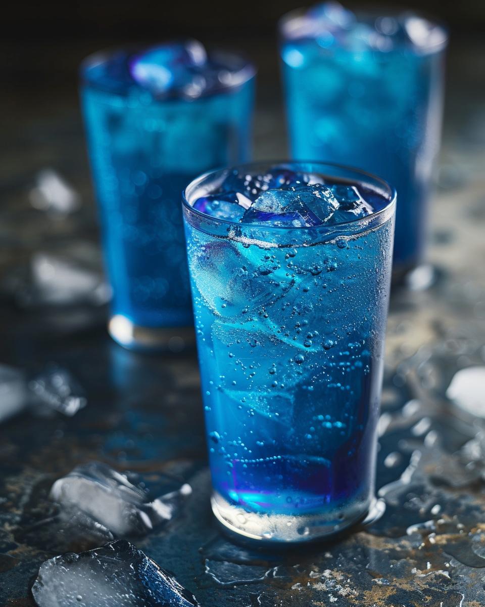 The Ingredients Needed to Make Blue Gatorade Shot Ingredients for making a blue Gatorade shot: blue curaçao, vodka, and sour mix.