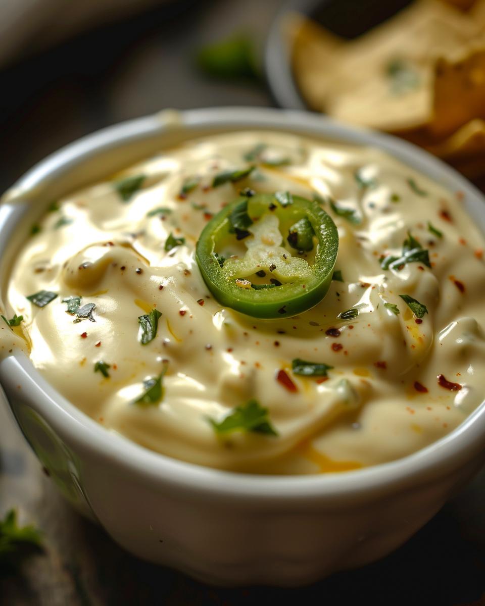 The Ingredients Needed to Make Little Caesars Jalapeno Cheese Sauce Ingredients for homemade Little Caesars jalapeno cheese sauce on the kitchen counter.