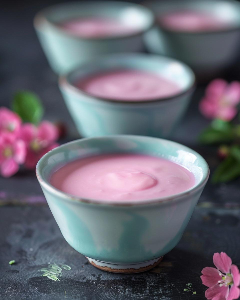Ingredients Needed for Tubby Custard Ingredients laid out for tubby custard recipe: milk, custard powder, sugar, and food coloring.