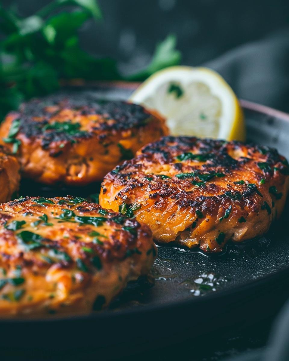 Ingredients Needed to Make Salmon Cakes Ingredients for a delicious recipe for salmon cakes arranged in bowls on a wooden table.