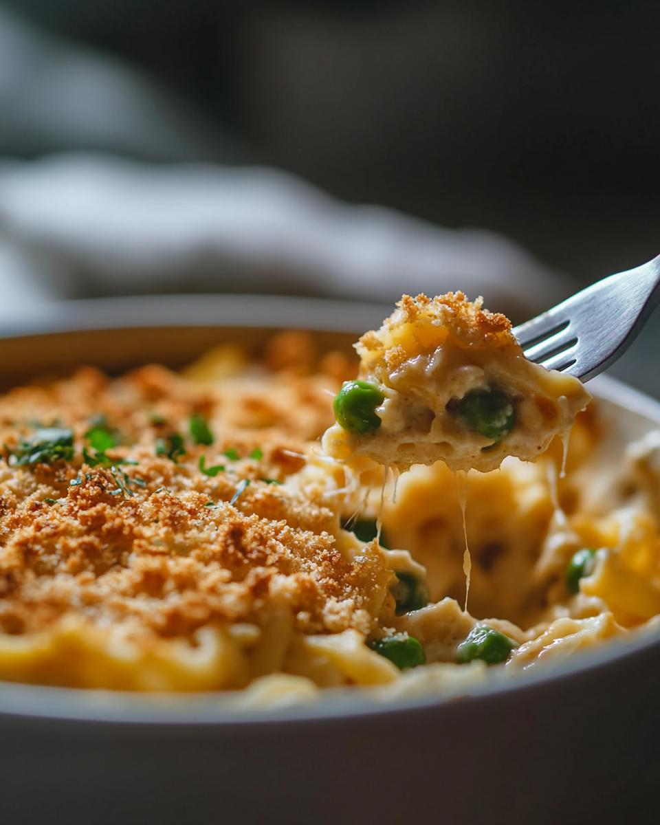 Step-by-Step Guide on How to Make Classic Tuna Casserole Step-by-step guide showcasing a delicious classic tuna casserole recipe with creamy sauce.