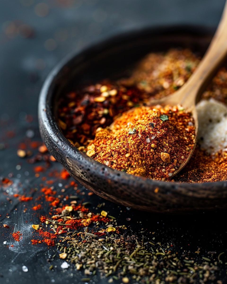 The Ingredients Needed Ingredients for a homemade chicken taco seasoning recipe displayed on a kitchen counter.