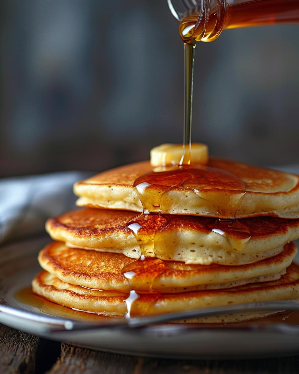 The Ingredients Needed to Make Ingredients for pancake recipe without baking powder arranged on a kitchen countertop.