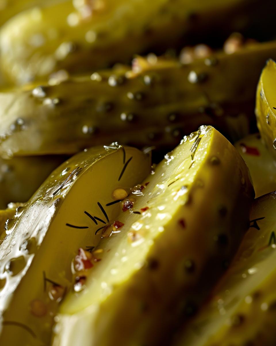 The Ingredients Needed to Make Refrigerator Dill Pickles Ingredients for homemade refrigerator dill pickle recipe on a wooden table.
