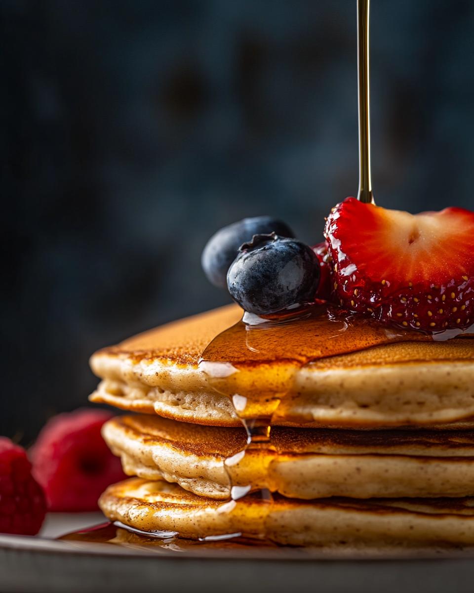 The Ingredients Needed to Make Whole Wheat Pancakes Ingredients for whole wheat pancake recipe displayed on a wooden table.
